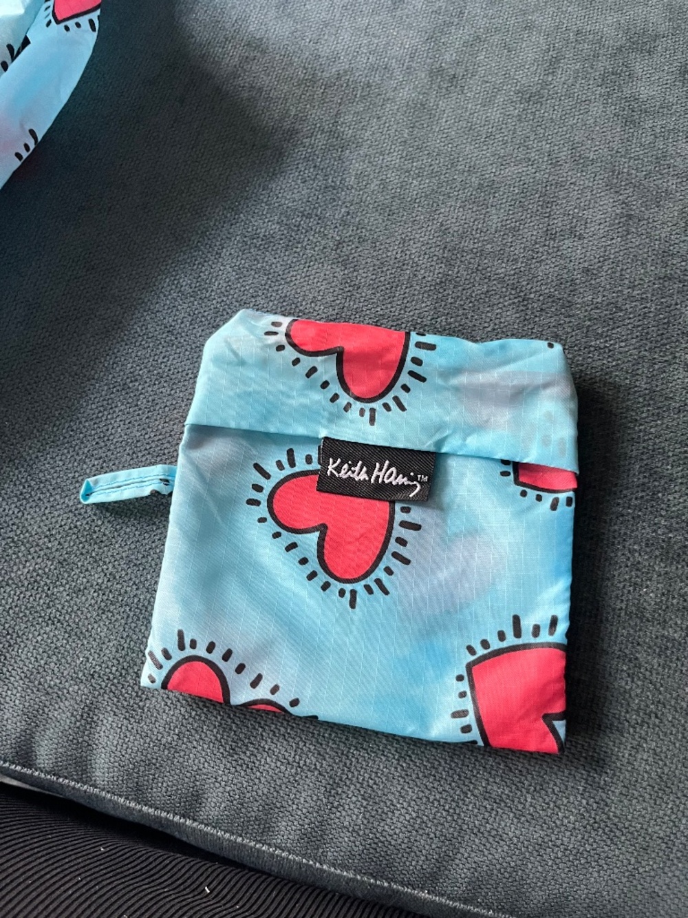 Keith Haring heart print Baggu - blue with hearts - Picture 8 of 8